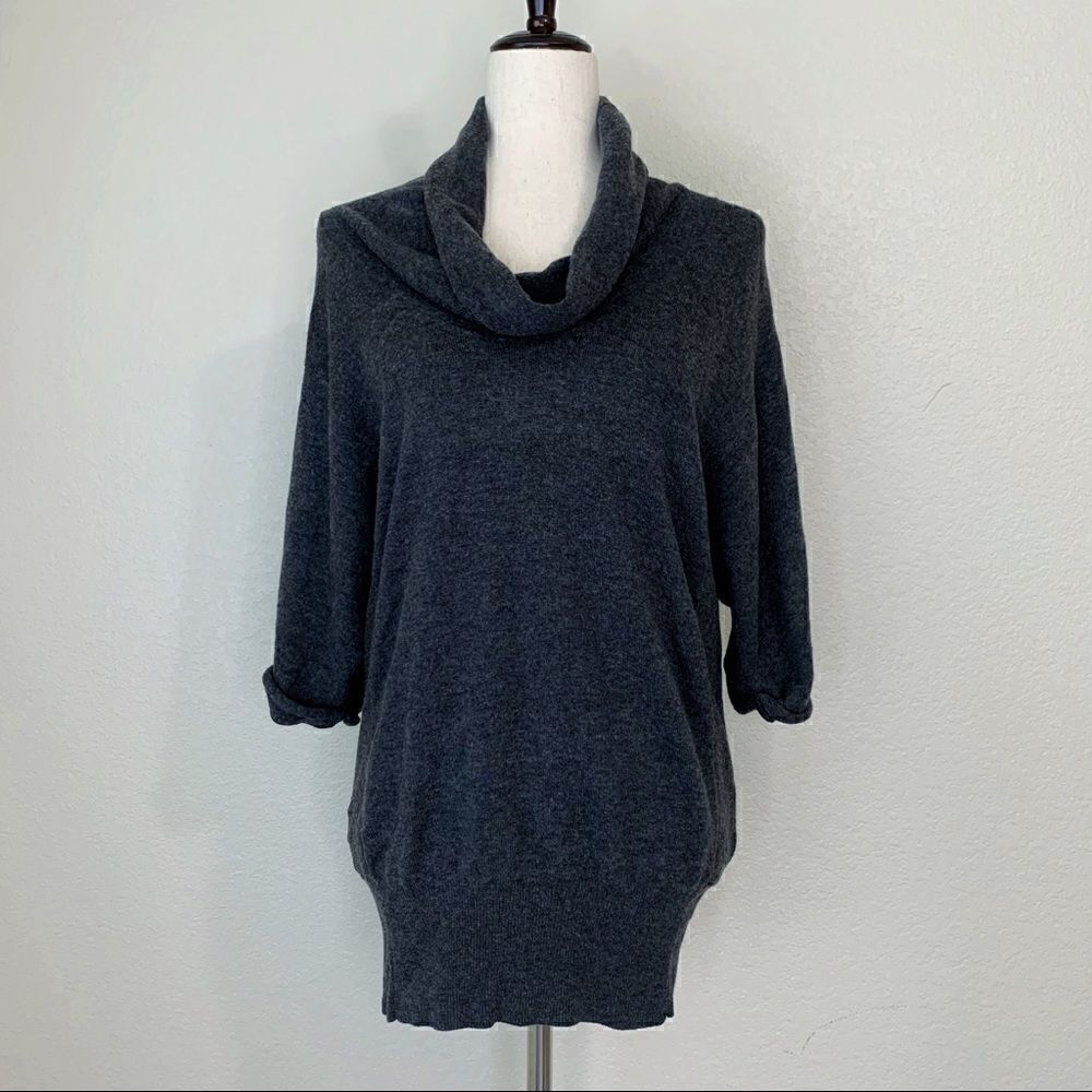 Ann Taylor LOFT Merino Wool Blend Cowlneck Sweater